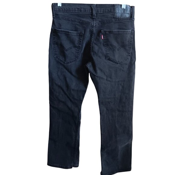 31x27 Levis Mens 527 Slim Bootcut Jeans Gray/Black Denim Stretch - Picture 1 of 7